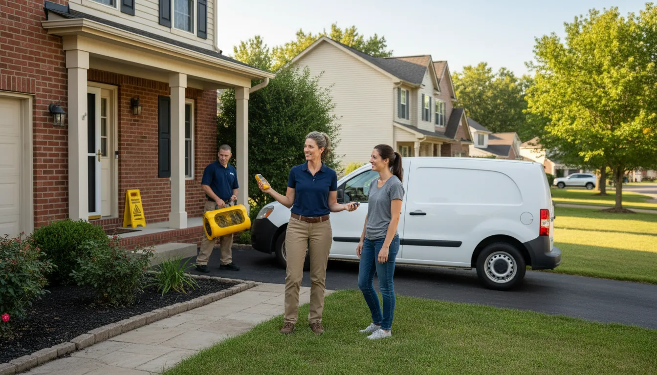 Residential water damage restoration in Wagener, SC